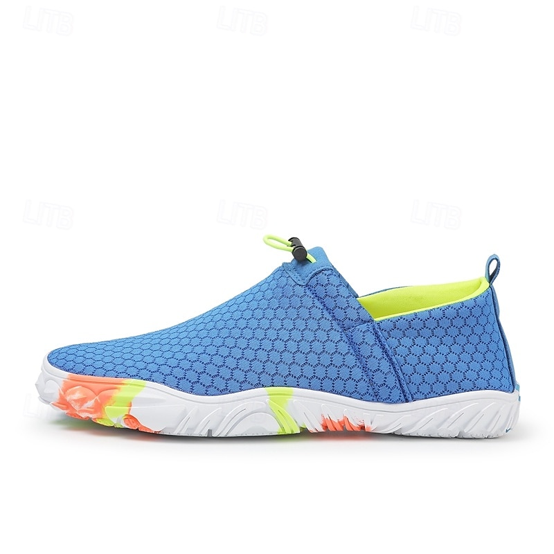Slip-on nettingsko for menn i beige og oransje – elastiske, pustende loafers for reiser, sommerutflukter og enkel bruk på farten 2025 - €27.99 –P2