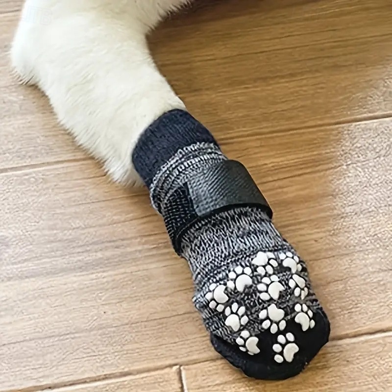 Anti-Rutsch-Hundesocken, um das Lecken der Pfoten zu verhindern. Hundeschuhe für heiße Straßen. Hundestiefel für kleine, mittelgroße und große ältere Hunde. Traktionskontrollstiefel. &Pfotenschutz für 2025 - $15.49 –P3