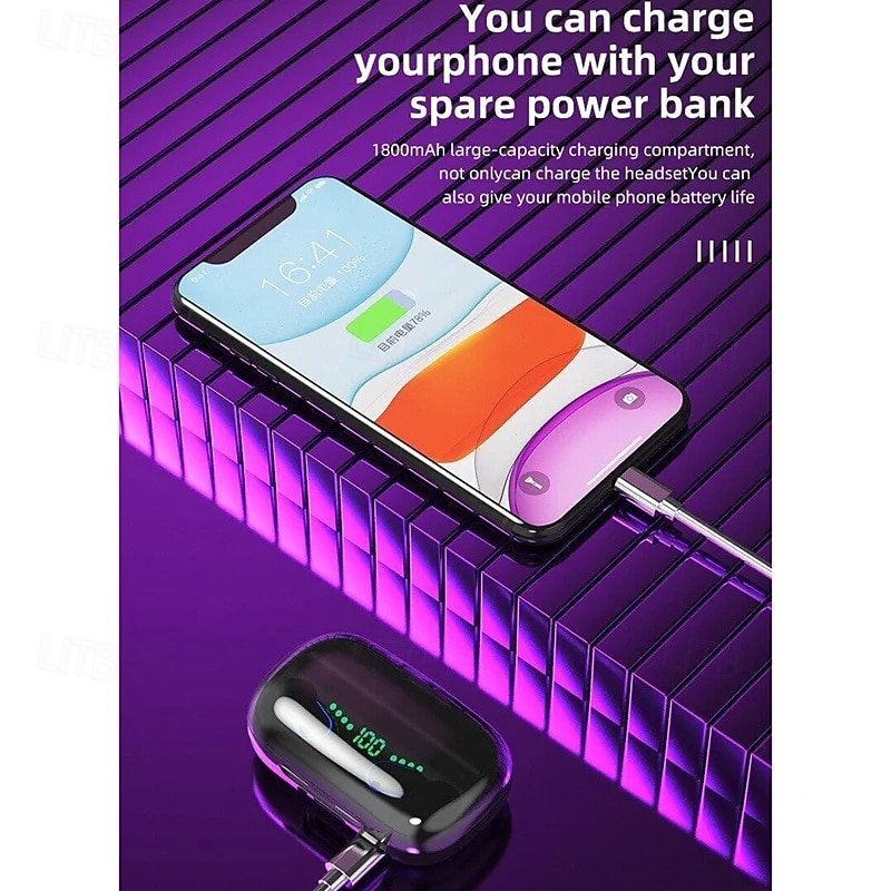 T11 TWS Wireless Earbuds In-Ear Bluetooth 5.0 Headphones – Low Latency Sports Gaming Earphones with Mic, LED Display, Charging Case 2025 - $23.99 –P3