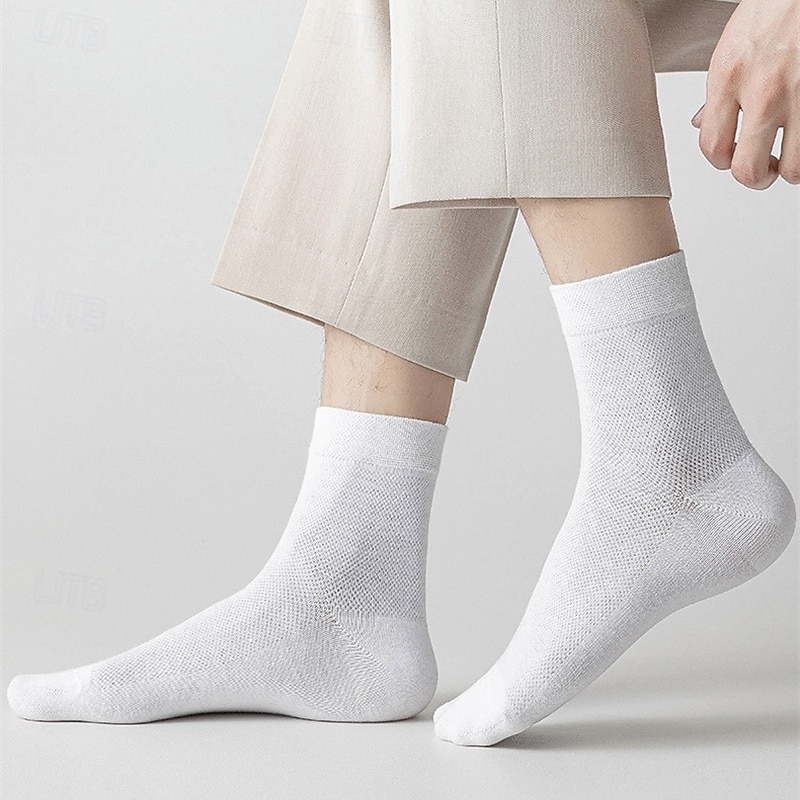 Per uomo 5 Paia Pacchi Multipli Calzini Calzini da Corsa Calzini Casual Nero Bianco Colore Semplice Vacanza Sport & Outdoor Quotidiano Base Medio Primavera Autunno Moda Casual del 2025 a $3.99 –P10