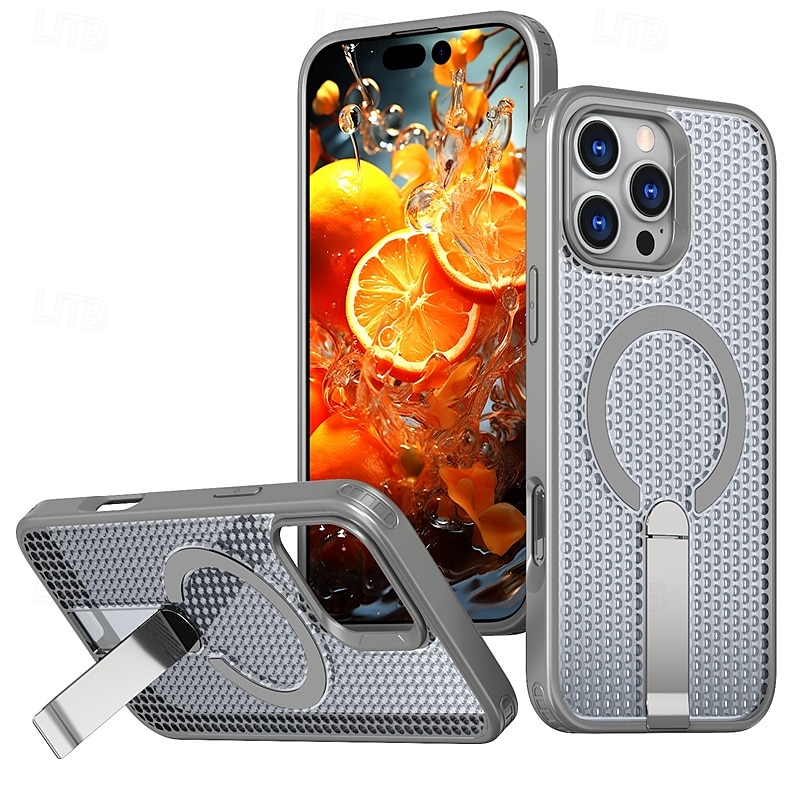 τηλέφωνο tok Για iPhone 17 Pro Max 17 Air 16 15 14 Pro Max Plus 16e 13 12 11 Pro Max Πίσω Κάλυμμα Θήκη μαγνητικής προσρόφησης με βάση στήριξης Υποστήριξη ασύρματης φόρτισης Σταντ ποδηλάτου 2025 - $11.99 –P1