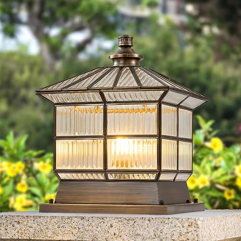 Modern Outdoor Post Lights For House Outdoor Fence Column Light With Acrylic Shade Black Finish, IP65 Waterproof Square Pillar Lights Outdoor For Porch, Doorway, Front Yard 2026 - $491.19 –P3