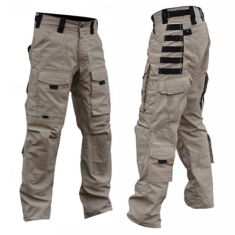 Men's Cargo Pants Tactical Pants Trousers Camo Pants Buttons Multi Pocket Plain Wearable Outdoor Daily Camping & Hiking Fashion Classic Black Army Green 2025 - $48.99 –P1