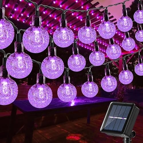 2025年 1個 屋外用ソーラーストリングライト 防水 バブルボールライト 12m-100個 LEDビーズ 中庭 庭 芝生 テラス バルコニー ヴィラ ハロウィン クリスマス フェスティバル ウェディングデコレーション ライトストリング 8つの機能  コレクション – $15.99 –P7