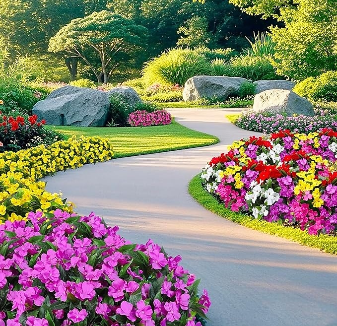 Lot de 6 bouquets de fleurs artificielles d'impatiens pour décoration extérieure, bouquet de fleurs en soie, fausses plantes résistantes aux UV pour jardin, véranda, jardinière, balcon, décoration de 2025 ? $36.99 –P8