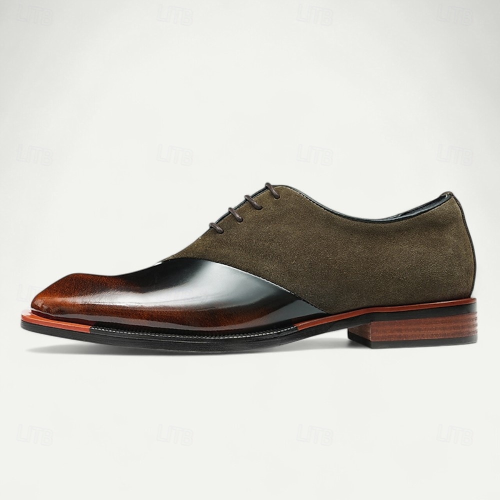 Herren-Schnürschuhe aus hochwertigem braunem Leder mit Brogue-Details – elegante Schuhe für Gala-Dinner, formelle Bälle und Abendveranstaltungen 2025 - $109.99 –P10