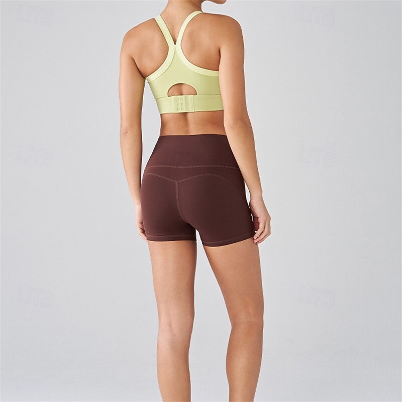 Mujer sujetador de tenis Sujetadores de Deporte A Prueba de Golpes Dispersor de humedad Transpirable Tenis Golf pepinillo Cuello halter Negro Blanco Azul Ropa de tenis 2025 - $21.99 –P7