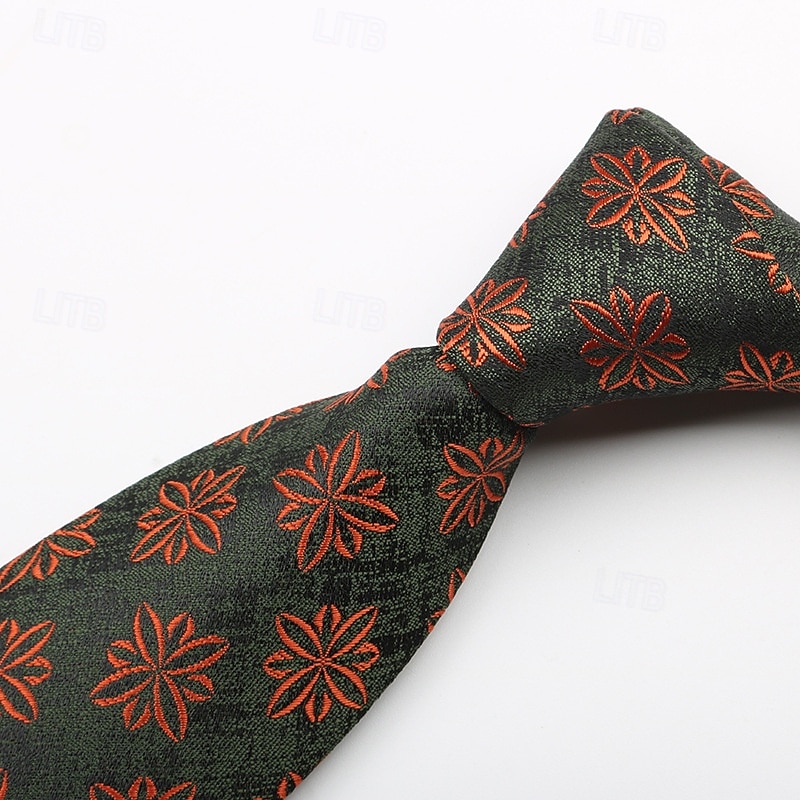 Herr Slipsar Mode Affär Jacquard Mönster Mönster Bröllopsfest Dagliga kläder 2026 - $7.49 –P6