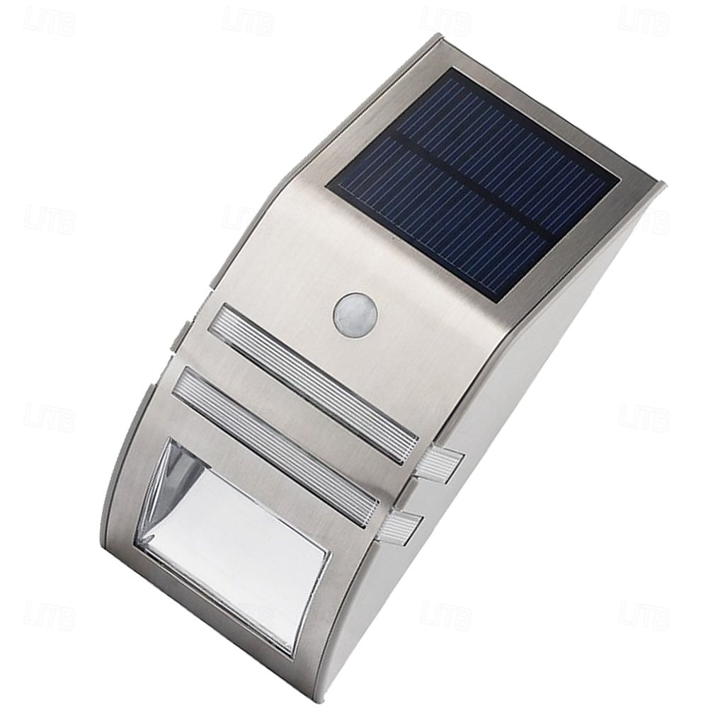 1 pz. Luci da parete per esterni, impermeabili, solari, in acciaio inox, con sensore umano, illuminazione intelligente per scale, balconi e recinzioni. del 2025 a $22.99 –P4