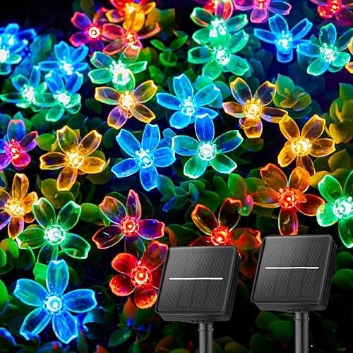 1 st. buitenzonne kersenbloesem lichtsnoer kampeertent binnenplaats tuin boom hek decoratieve verlichting bruiloft festival binnen en buiten decoratieve lichtsnoer 2026 - $15.99 –P8