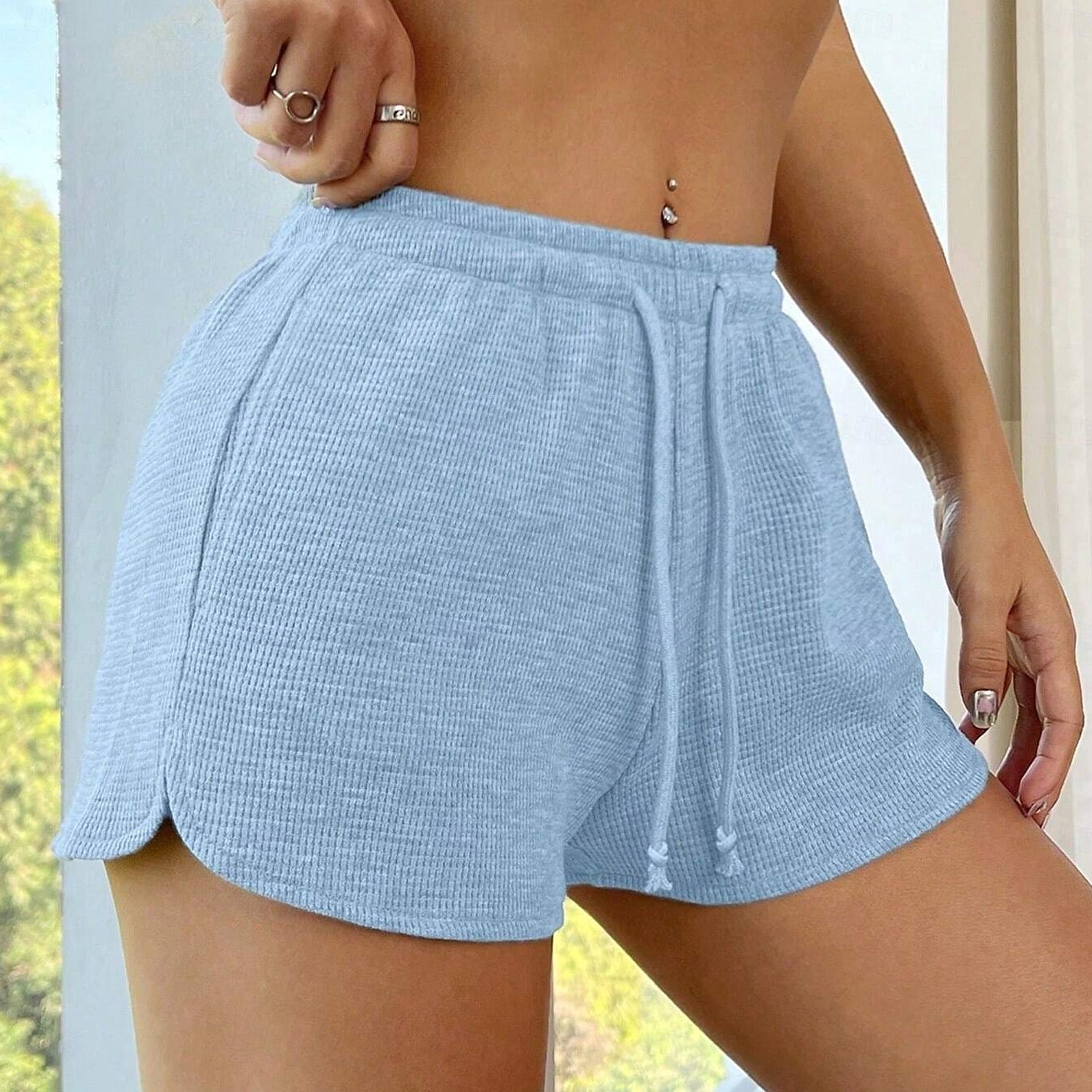 Pentru femei Pantaloni Sport chinez Pantaloni Scurți Vacanță Epocă Modă Scurt Talie Înaltă Simplu Buzunar Curea elastică Confortabil Απαλό Comfortabil Micro-elastic În aer liber Stradă Albastru 2025 - $15.99 –P8