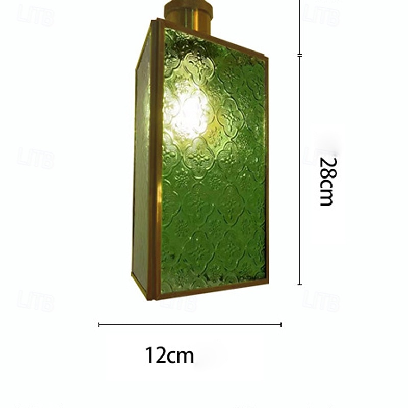 20 cm Design di Lanterna a Sospensione Forme Geometriche Lampada a sospensione Metallo Vetro Stile Artistico Stile Formale Stile Vintage Vintage Rustico 110-120V 220-240V del 2025 a $151.99 –P5