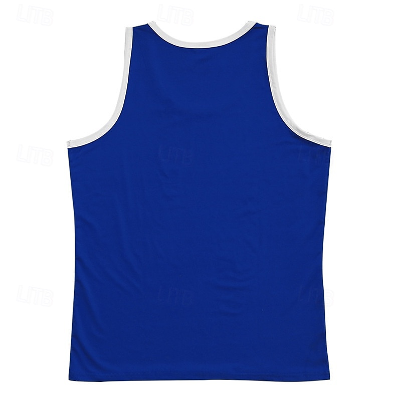 Herr Linne Undertröjor Ärmlös tröja Ärmlös Rund hals Sommar Bokstav Mode Designer Grundläggande Lappverk Semester Gata Utekväll Svart Vit Rubinrött Topp t-shirt för män 2025 - $16.99 –P10