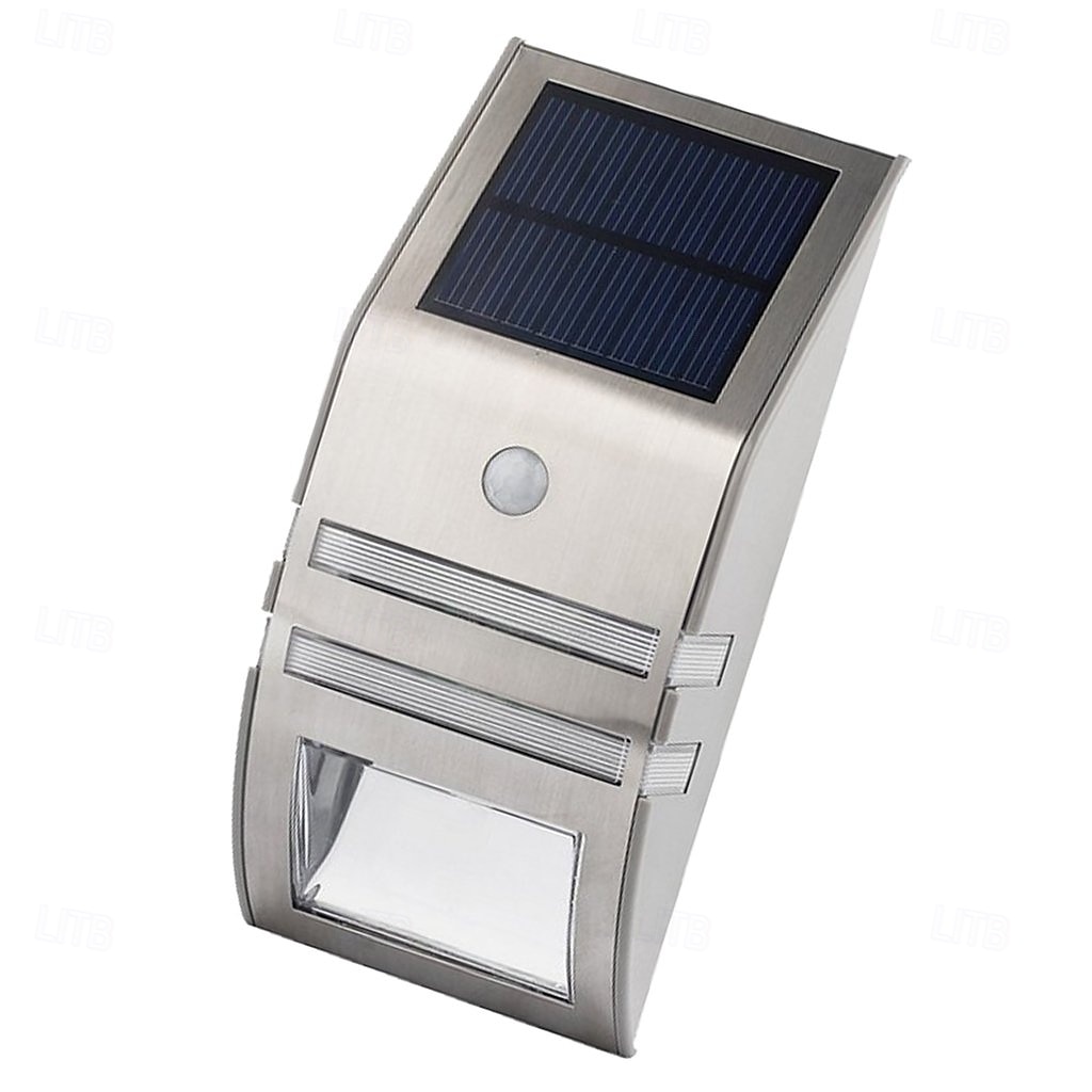 1 pz. Luci da parete per esterni, impermeabili, solari, in acciaio inox, con sensore umano, illuminazione intelligente per scale, balconi e recinzioni. del 2025 a $22.99 –P8