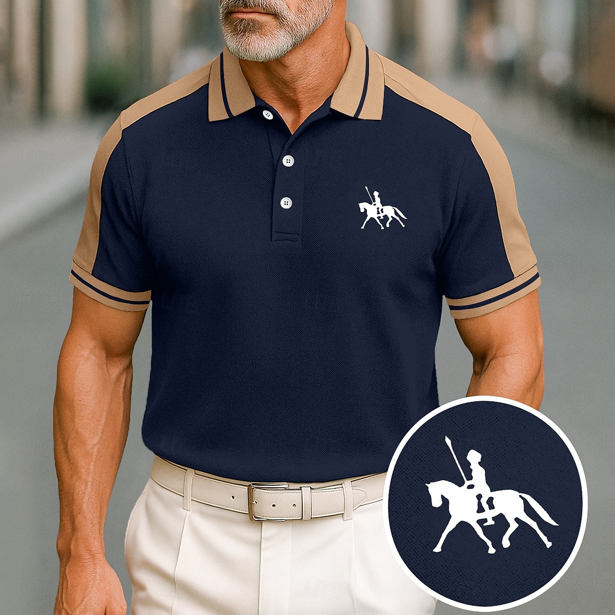 Men's Cotton Polo Shirt Golf Shirt Casual Holiday Lapel Short Sleeve Fashion Basic Color Block Patchwork Summer Regular Fit Black Wine Navy Blue Green Gray Light Blue Cotton Polo Shirt 2025 - $22.99 –P6