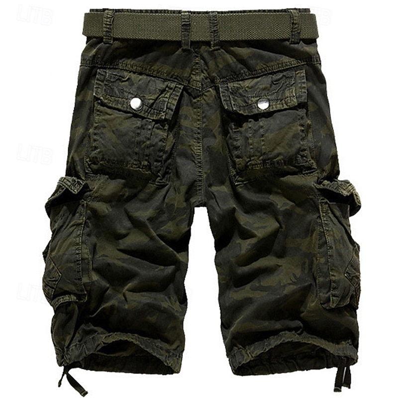 Per uomo Pantaloncini cargo Pantaloncini da esterno Bermuda Pantaloncini da Escursionismo Multi-tasche Gamba Dritta Mimetico Traspirante Indossabile Lunghezza al ginocchio All'aperto Casuale del 2026 a $32.99 –P3