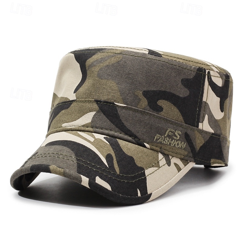 Voor heren Platte pet Zonnehoed Trucker Hoed Zwart Groen Polyesteri Modieus Casual Straat Dagelijks camouflage Verstelbaar Zonbescherming Ademend 2025 - $5.99 –P1