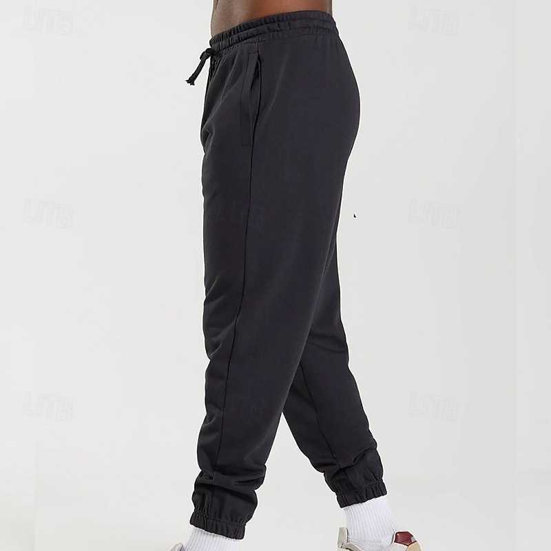Herren Jogginghose Hose Kordelzug Tasche Elastischer Bund Einfach Komfort Atmungsaktiv Täglich Outdoor Ferien Urlaub Mode Blau Schwarz Mikroelastisch 2026 - $22.99 –P8