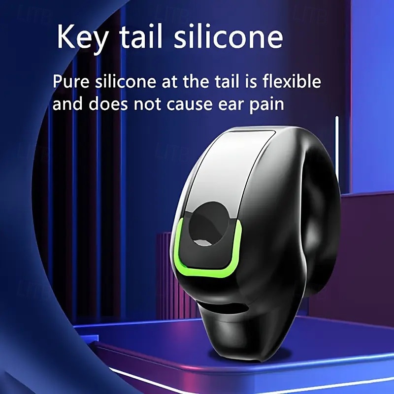 Clip-on Wireless Headset With Noise Cancellation Phone Control Rechargeable Lithium Polymer Battery Comfortable Headset Design For Sports Camping And Panoramic Audio 2025 - $17.99 –P4