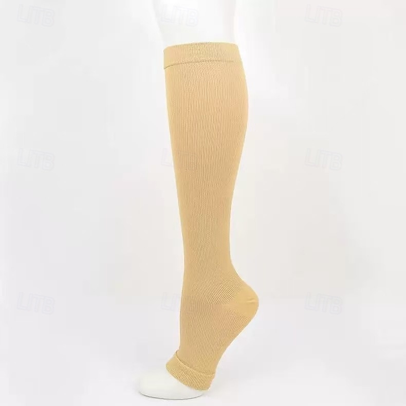 4 أزواج من الجوارب الضاغطة بدون أصابع، جوارب اعتلال الأعصاب 15-20 مم زئبق، جوارب ضغط مفتوحة الأصابع للرجال والنساء، مناسبة للجري والممرضات والسفر وركوب الدراجات والرياضة 2026 - $23.99 –P4