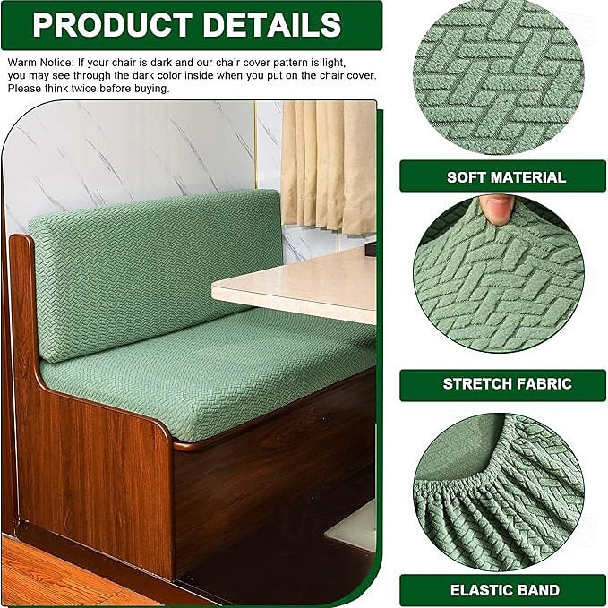 Fundas de cojín elásticas para comedor de RV de 2 piezas, fundas de cojín de sofá en forma de T, fundas elásticas para asientos de caravana, protección de muebles de RV duradera y fácil de instalar 2025 - $22.99 –P4