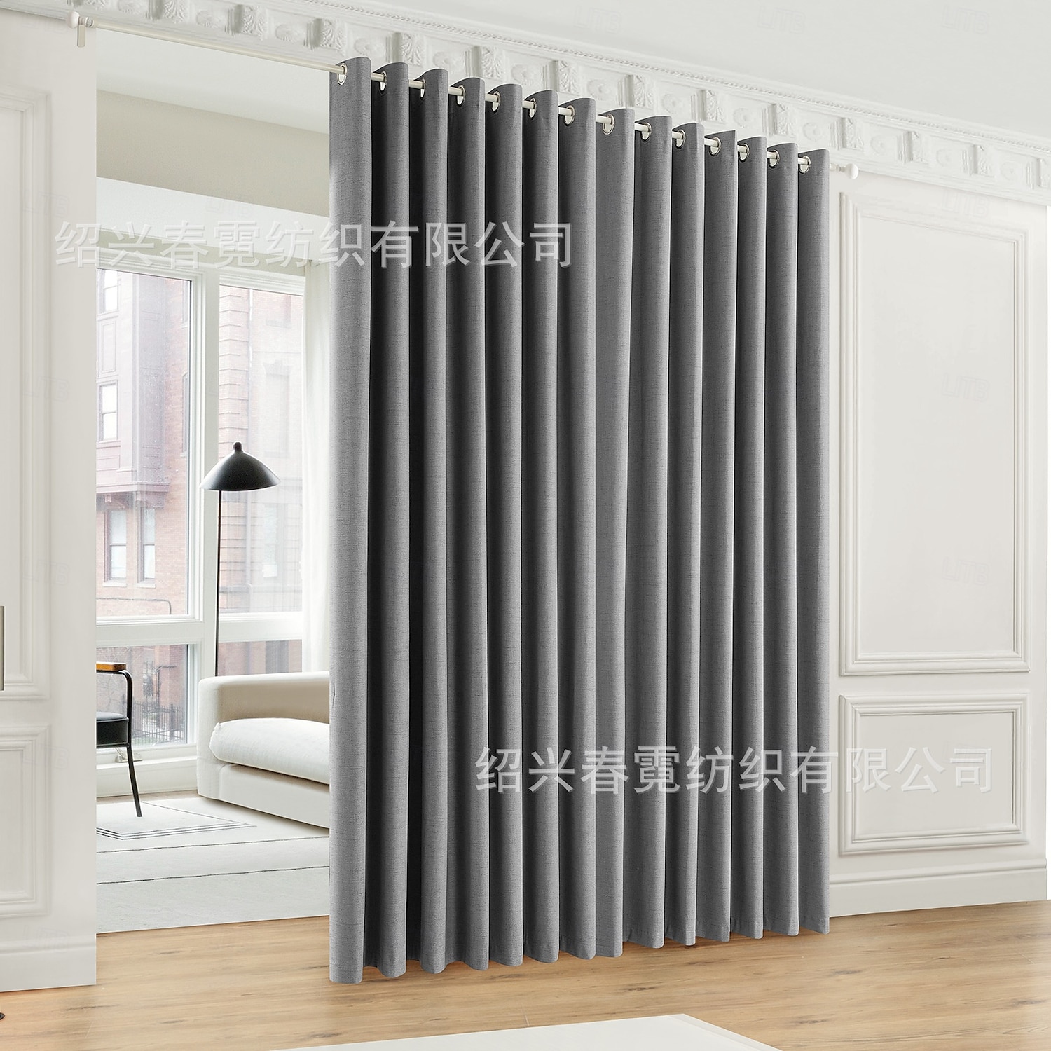 Écran de fenêtre en coton lin de style moderne minimaliste à un panneau pour le salon la chambre la salle à manger le bureau rideau semi-transparent de 2025 ? $31.99 –P17