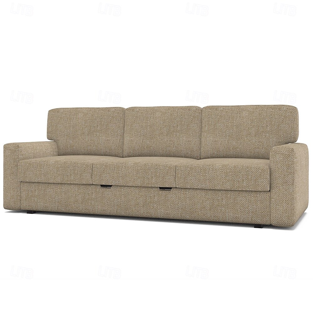 Sofabezug passend für Bårslöv-Sofa, einfarbig, gesteppte Polyester-Schonbezüge 2025 - $165.99 –P4