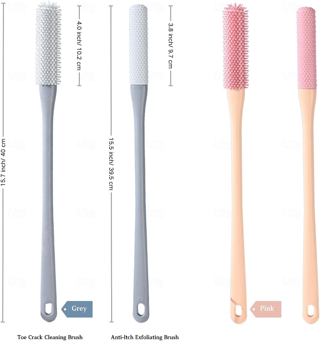 Toe Cleaning Brush, Toe Gap Cleaning Brush Long Handle,Silicone Foot Scrubber for Shower,Feet Cleaner Scrub Foot Care for Seniors,Elderly, Men and Women 2025 - $9.99 –P3