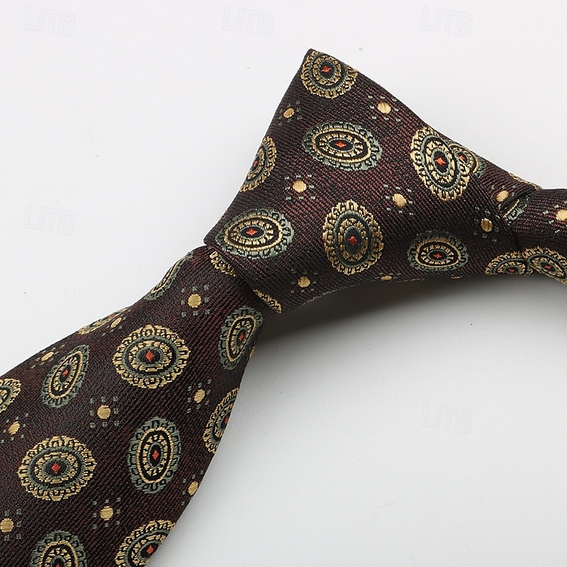 Herr Slipsar Mode Affär Jacquard Geometrisk Bröllopsfest Dagliga kläder 2025 - $5.99 –P6