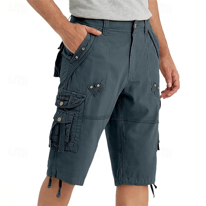 Férfi Capri Cargo rövidnadrág Outdoor Shorts Alkalmi rövidnadrág Planinarske kratke hlače Baggy rövidnadrág Többzsebes 8 Zseb Sima Nedvességelvezető Viselhető Borjú-hossz Szabadtéri Hétköznapi Napi 2025 - $33.99 –P3