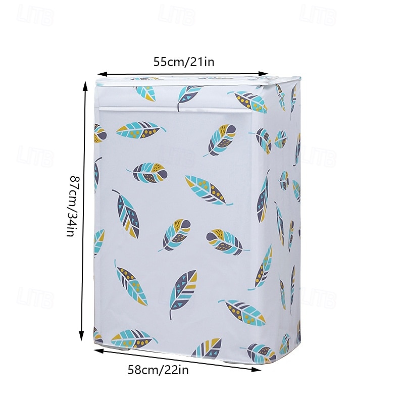 Capa para máquina de lavar, protetor solar à prova d'água e espessado à prova de poeira para lavadora de tambor e roda ondulada, capa para eletrodomésticos de lavanderia para áreas internas e externas de 2026 por $10.99 –P3