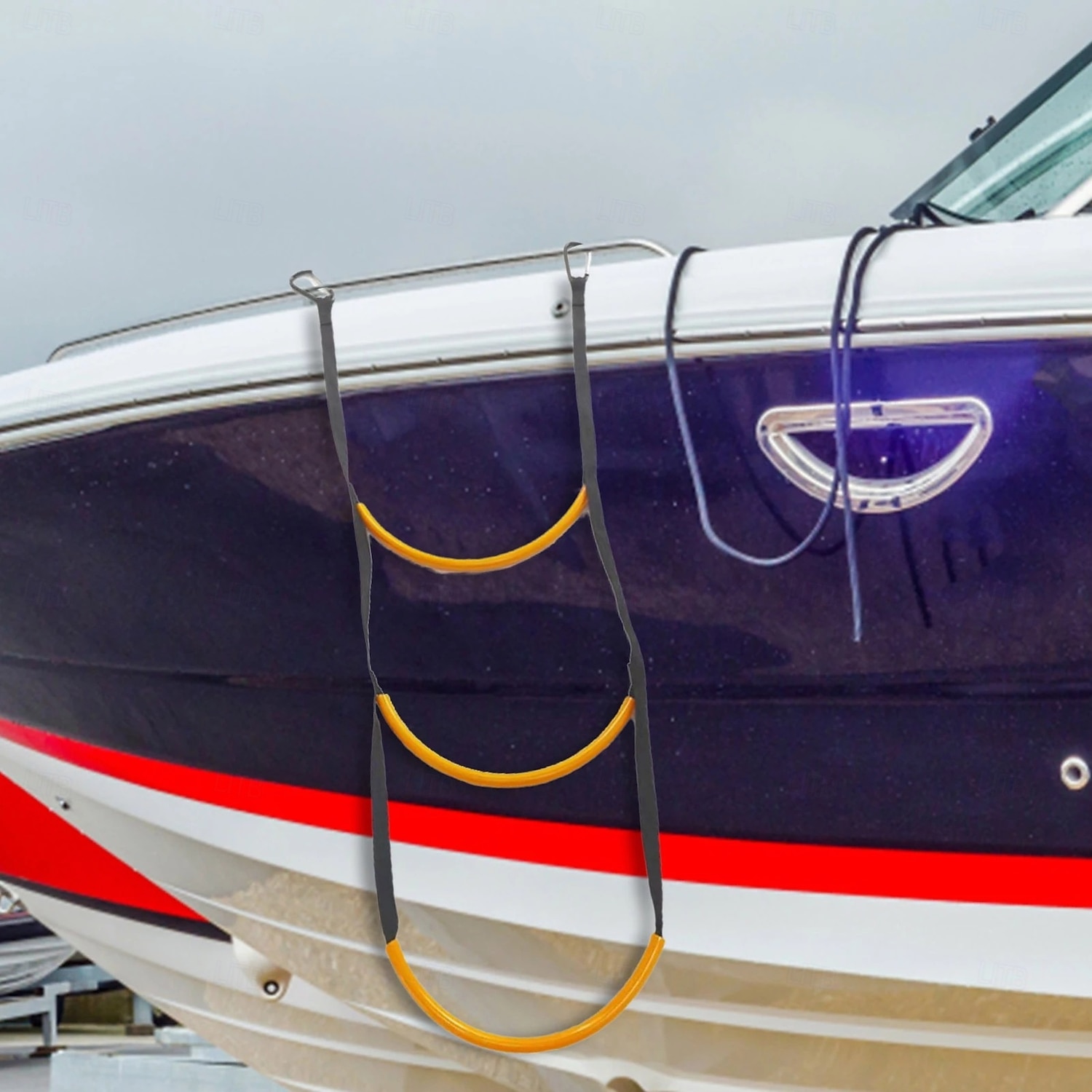 Detachable Rope Ladder For Lnflatable Boats,Jet Skis, Cruise, Assist Boat Folding Ladder 2026 - $29.99 –P9
