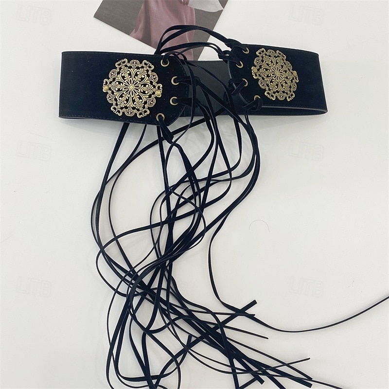 Ceinture Femmes PU Café Ceinture Taille Rue Quotidien Couleur Unie de 2025 ? $19.99 –P4