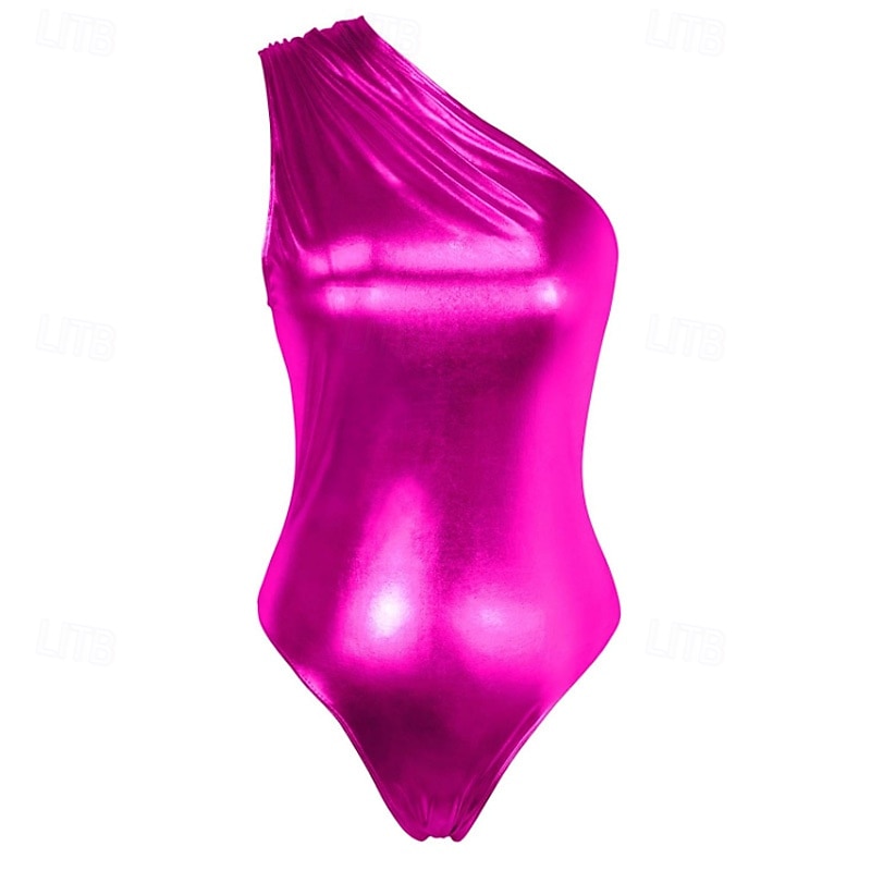 Retro Vintage 1980er Rave One Piece Bodysuits Disco Kostüm Damen Halloween Karneval Musikfestival Pride Parade Pride-Monat Erwachsene Trikot / Einteiler Sommer 2025 - $25.99 –P8