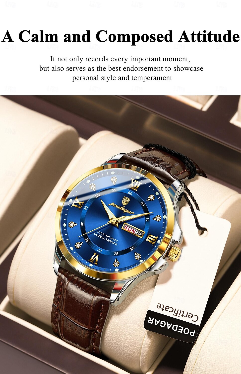Top Luxury Man Watch Date Week Waterproof Luminous Leather Men Wristwatch Casual Male Clock Sports Men's Quartz Watches 2025 - $37.99 –P5