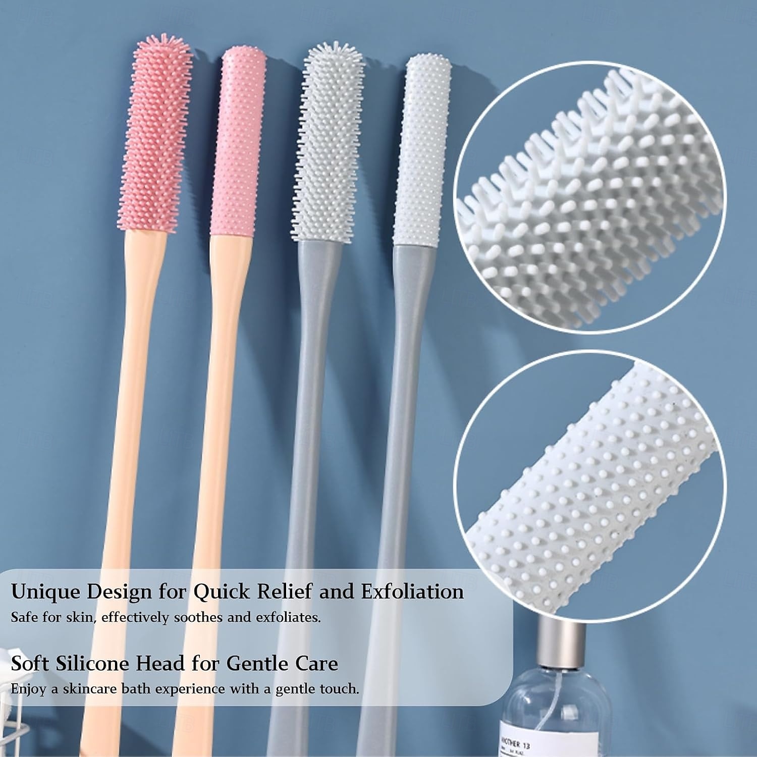 Toe Cleaning Brush, Toe Gap Cleaning Brush Long Handle,Silicone Foot Scrubber for Shower,Feet Cleaner Scrub Foot Care for Seniors,Elderly, Men and Women 2025 - $9.99 –P10