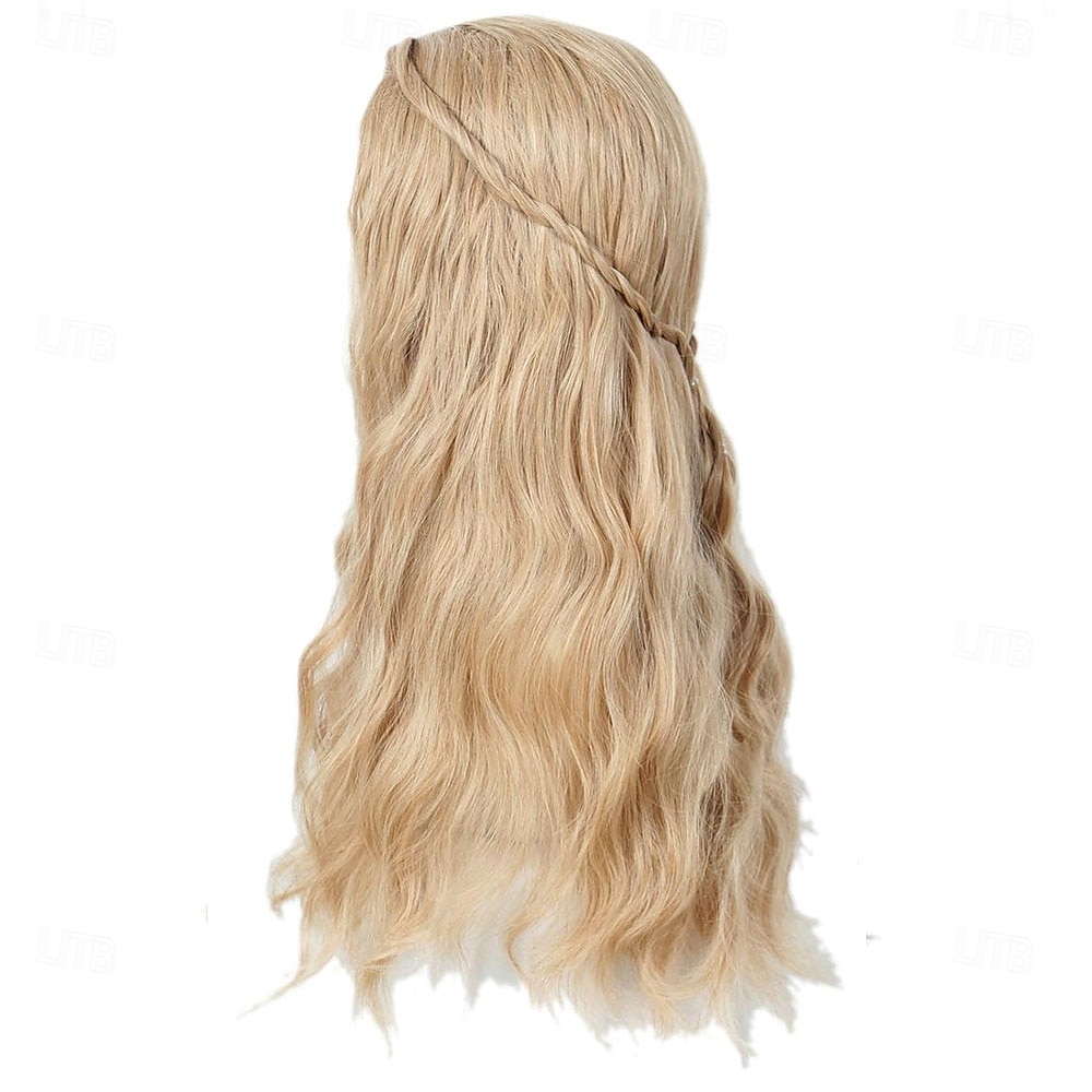 70-es évekbeli hosszú szőke hullámos hippi paróka halloween cosplay jelmez paróka nőknek partira 2025 - $27.99 –P7