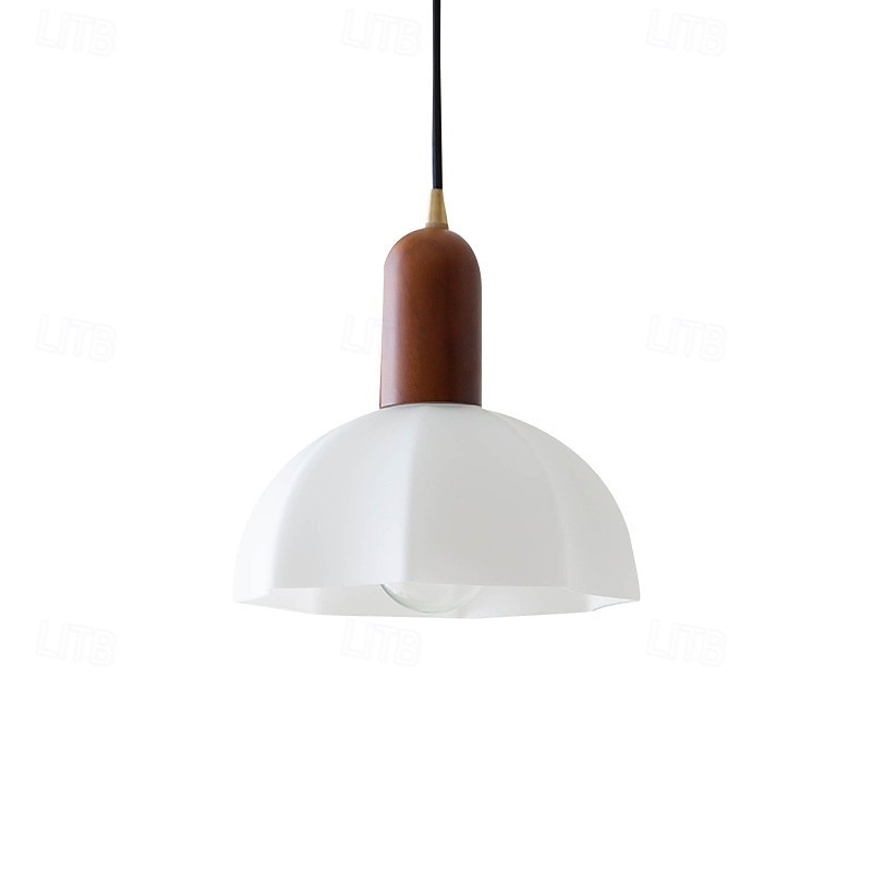 20 cm Design De Lanterna Formas geométricas Luzes Pingente Vidro Madeira Vidro Estilo Artístico Estilo Formal Estilo Moderno Artistíco Estilo nórdico 110-120V 220-240V de 2025 por $65.99 –P5