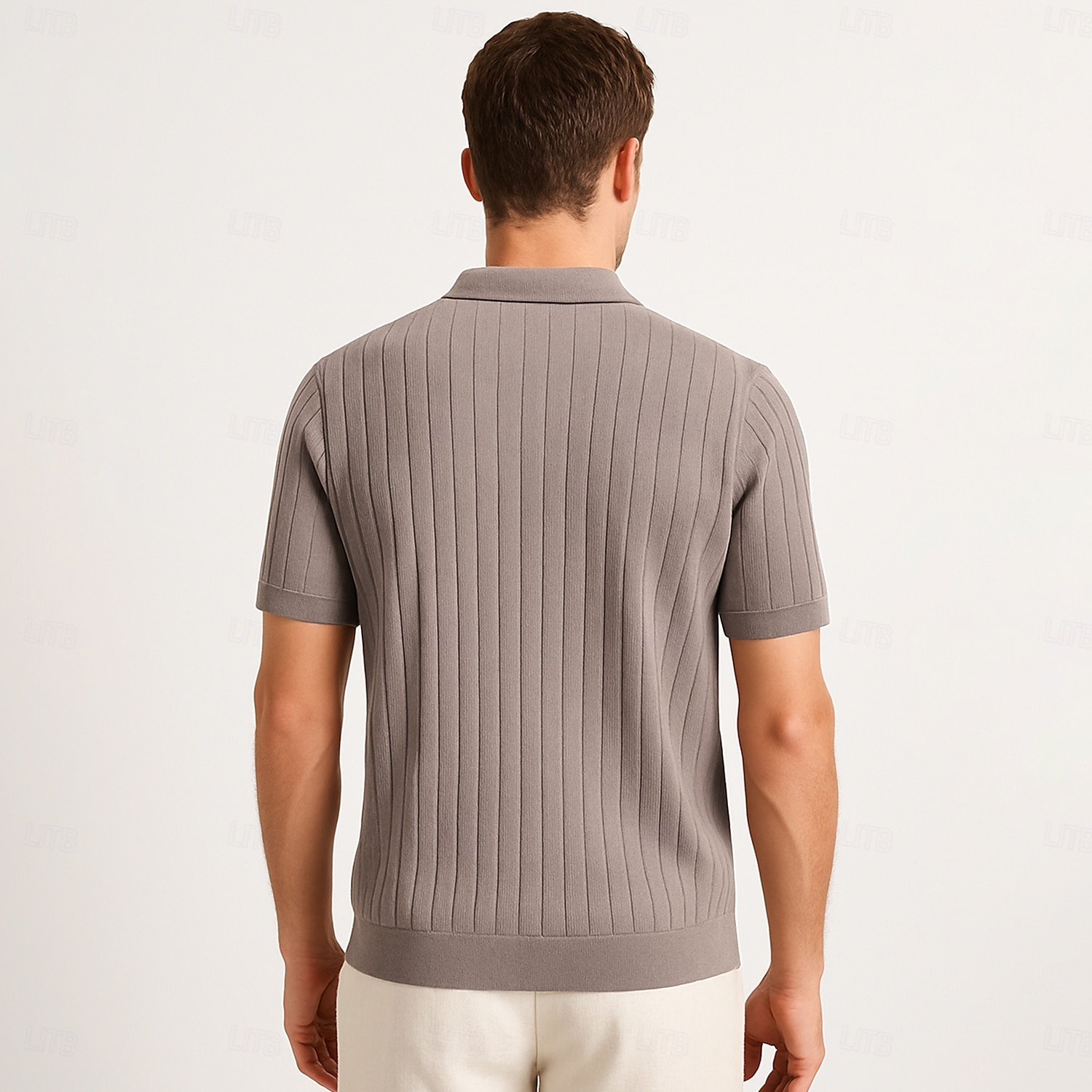 Per uomo Polo Maglione polo lavorato a maglia Affari Casuale Scollo a V Manica Corta Formale Tinta unica Novità Estate Tutte le stagioni Blu chiaro Cachi chiaro Nero Bianco Verde militare Caffè Polo del 2025 a $27.99 –P23