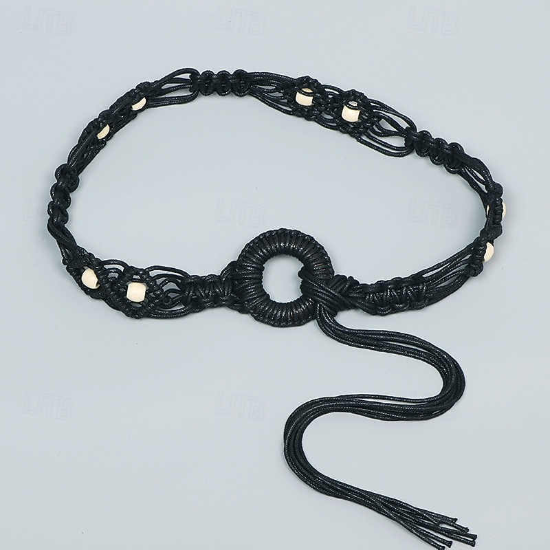 Damen Gürtel Polyester Schwarz Kamel Beige Taillengürtel Straße Täglich Einfarbig 2026 - $27.99 –P6