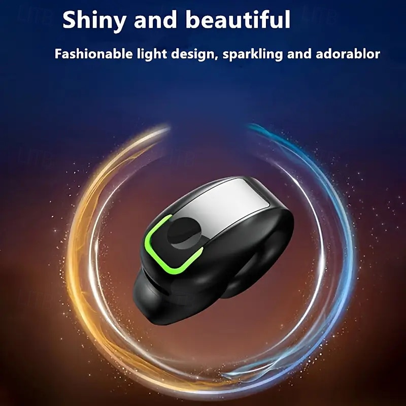 Clip-on Wireless Headset With Noise Cancellation Phone Control Rechargeable Lithium Polymer Battery Comfortable Headset Design For Sports Camping And Panoramic Audio 2025 - $17.99 –P5
