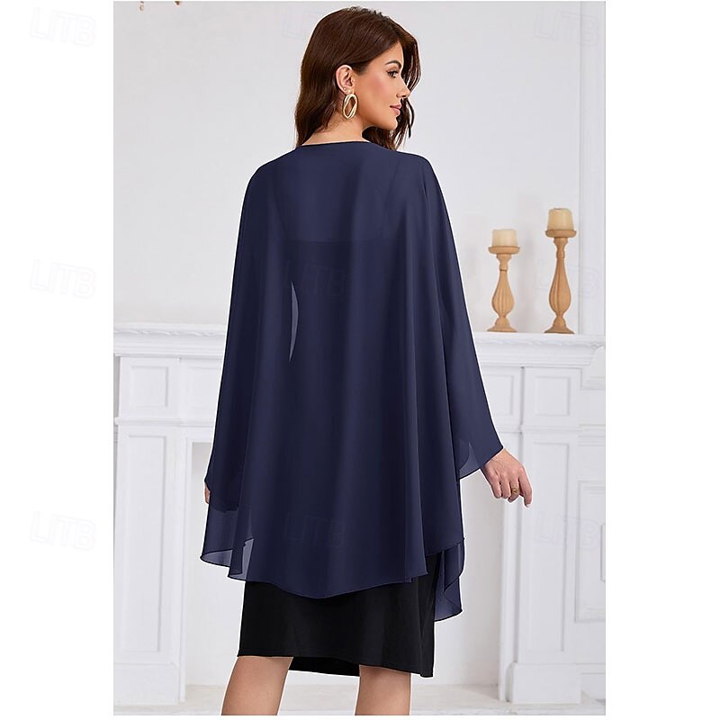Șaluri și șaluri pentru femei pentru rochie de seară, eșarfă din șifon, eșarfă elegantă și moale din pashmina, eșarfă de mireasă pentru nuntă 2025 - $59.99 –P5