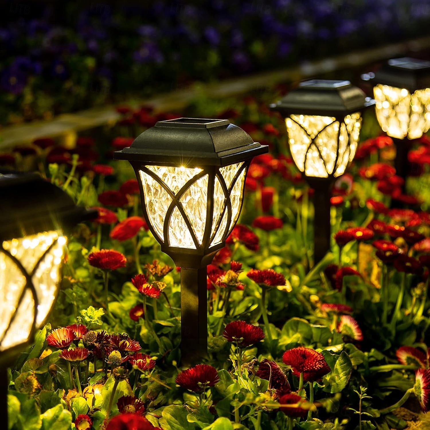 2 Pcs Outdoor Pathway Lights Solar Waterproof Floor Plug in Light Courtyard Garden Path Park Street Pool Villa Decorative Light Landscape Light Lighting 2025 - $14.99 –P1