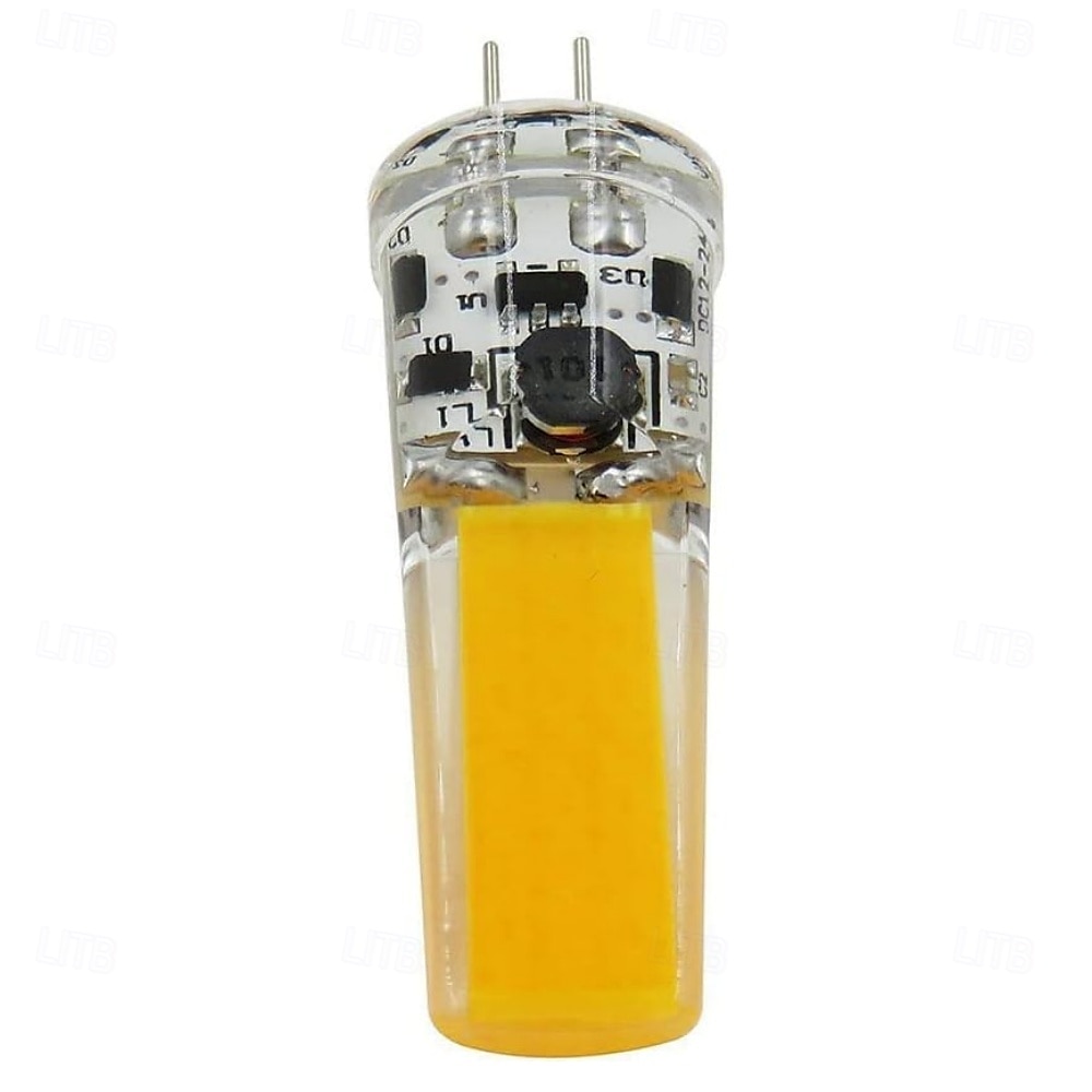נורות לד G4 COB 5W שווה ערך ל-50W AC12V DC12-24V ניתן לעמעום נורת לד סיליקון G4 בסיס דו-פינים אור לד לבן לבן חם למנורת קריסטל נברשת 5 יחידות 2025 - $28.99 –P3