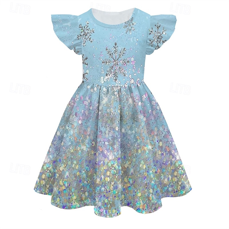 Girls' 3D Color Gradient Dress Sleeveless Summer Spring Vacation Daily Holiday Beautiful Sweet Kids 4-12 Years Casual Dress A Line Dress Knee-length Regular Fit 2025 - $15.99 –P5