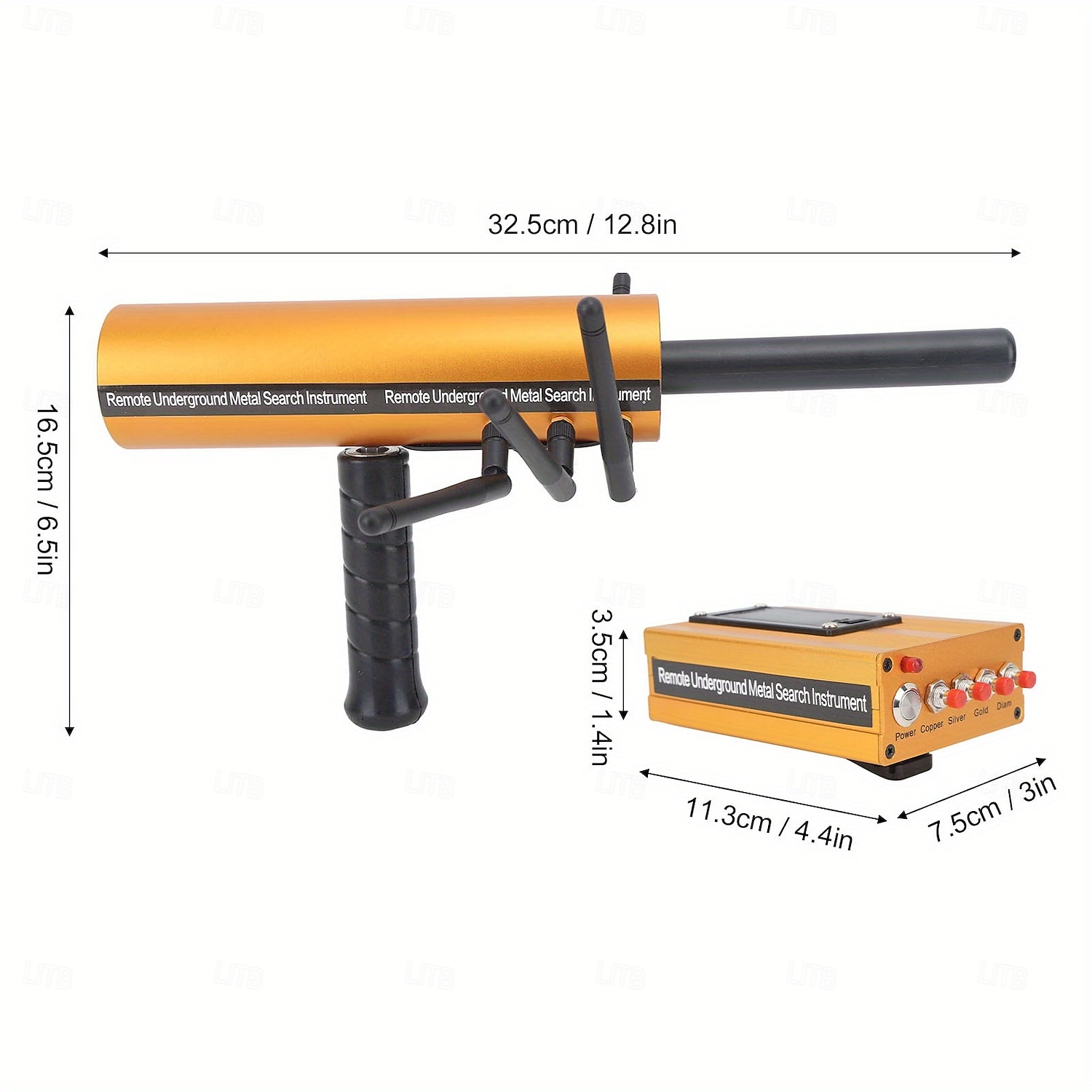 Metal Detector 30m Depth 1200m Range 6 Antenna Highly Accurate Metal Pinpointer Handheld Golden Diamond Miner Detector Metal Finding Detector Remote Search Underground Metal Device for Silvery Copper 2025 - $247.89 –P6