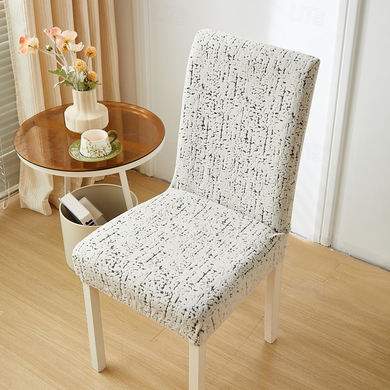 Funda para silla de comedor para el hogar, de tela polar, elástica, para el asiento 2025 - $13.99 –P13