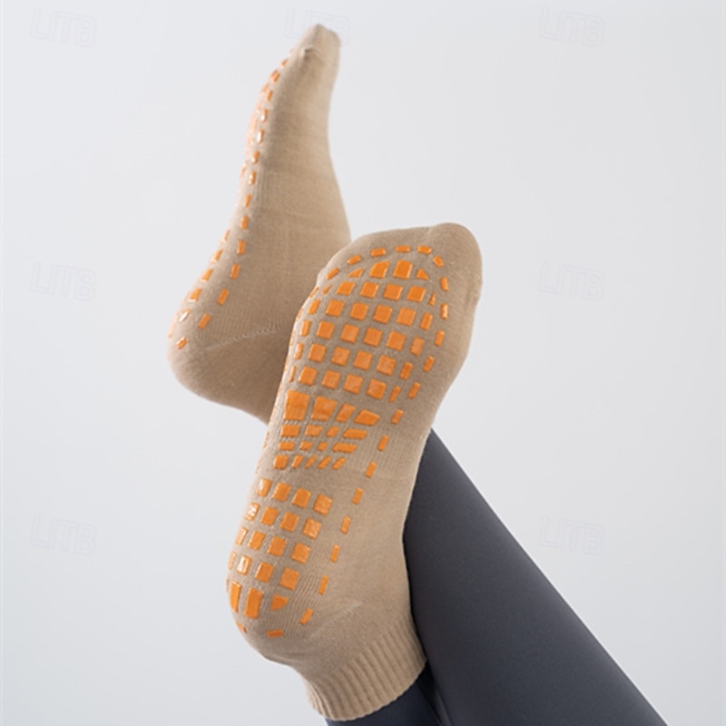 4 Paar Grip-Pilates-Socken für Damen, rutschfeste Yoga-Sportsocken, atmungsaktive Trampolin-Grip-Socken für Kinder und Erwachsene, Baby-Bodensocken mit Silikon-Grip für Tanz, Zuhause, Fitnessstudio, 2025 - $9.99 –P5