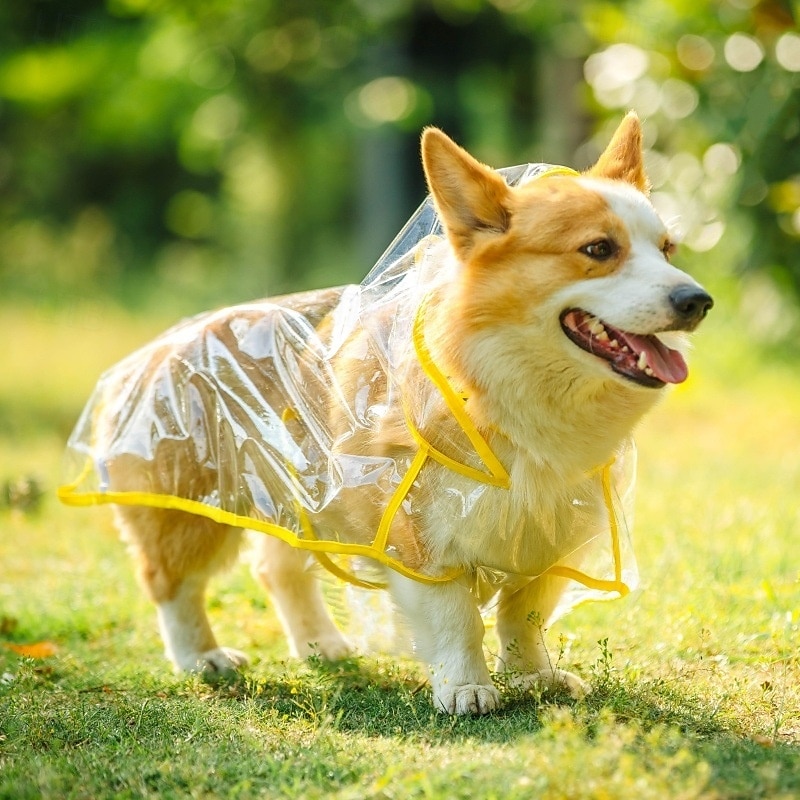 2025年 ペット犬用レインコート防水ジャケット犬用レインポンチョポータブルレインコート通気性軽量通気性軽量小型中型犬に適しています コレクション – $25.99 –P7