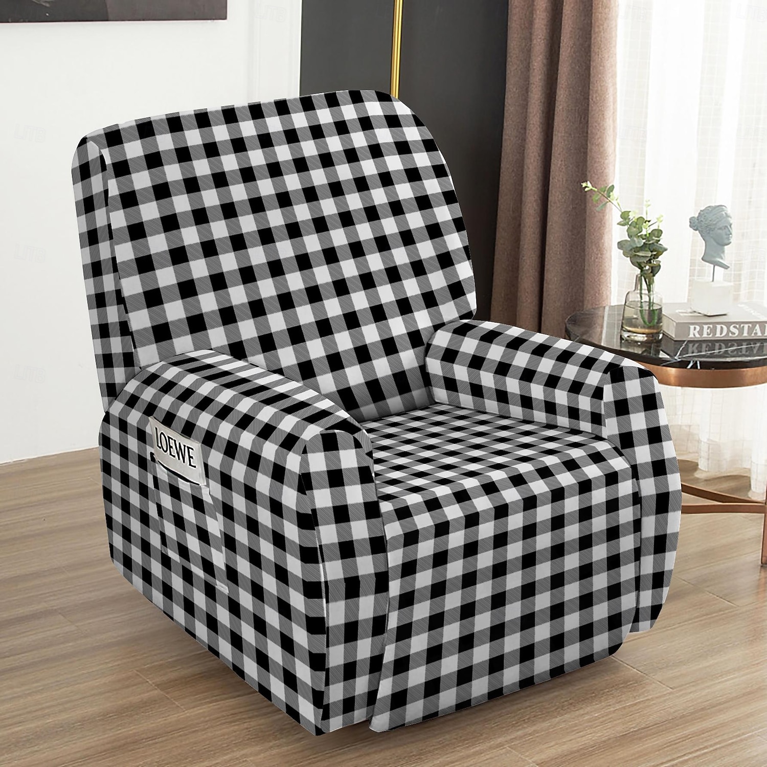 Funda para sillón reclinable con estampado floral, funda para chaise longue con estampado geométrico 2025 - $27.99 –P3
